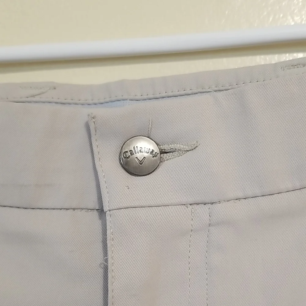 Callaway Men's Lightweight Tan Chino Golf Pants Athletic Wear Golfing Size 36x30